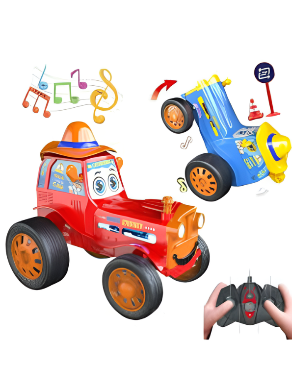 Remote Control Stunt Lowrider Car for Kids – 360° Upright Rotation, Music & Lights – Rechargeable RC Dancing Car Toy with USB Charging – Interactive Electric Vehicle for Boys and Girls TV4560