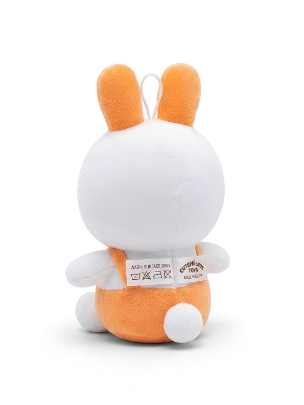 Bunny Plush Toy for Toddlers – Adorable 7" Premium Soft Stuffed Animal Rabbit in Orange Outfits Perfect Gift for Toddlers and Kids ST16518