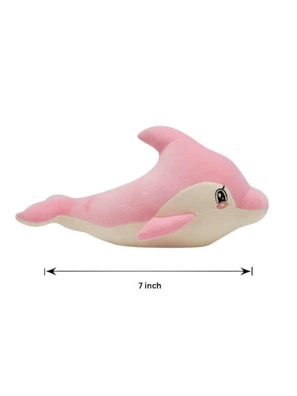Dolphin Plush Toy - Pink 7-Inch Soft Stuffed Animal Sea Creature for Kids and Babies - Cute Nursery Decor & Gift for Girls ST16480