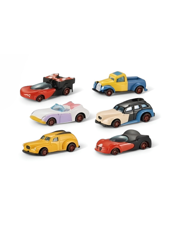 Crazy Racers 6-Piece Die-Cast Car Set - 1:42 Scale Simulation Toy Vehicles for Kids 3+ TV4621