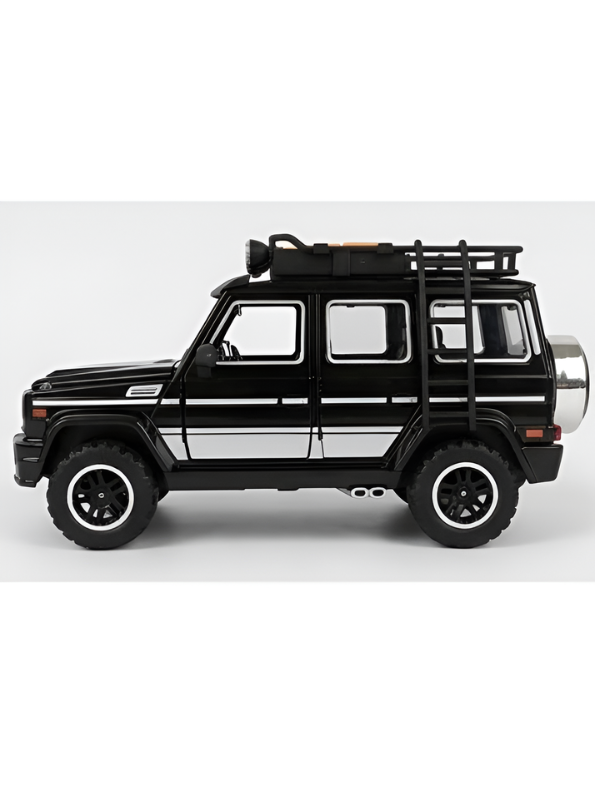 Premium Metallic Black G-Class SUV Diecast Model Car | Luxury Off-Road Toy Truck with Pull-Back Action, Interactive Lights & Sounds – Perfect Gift for Collectors NX15364