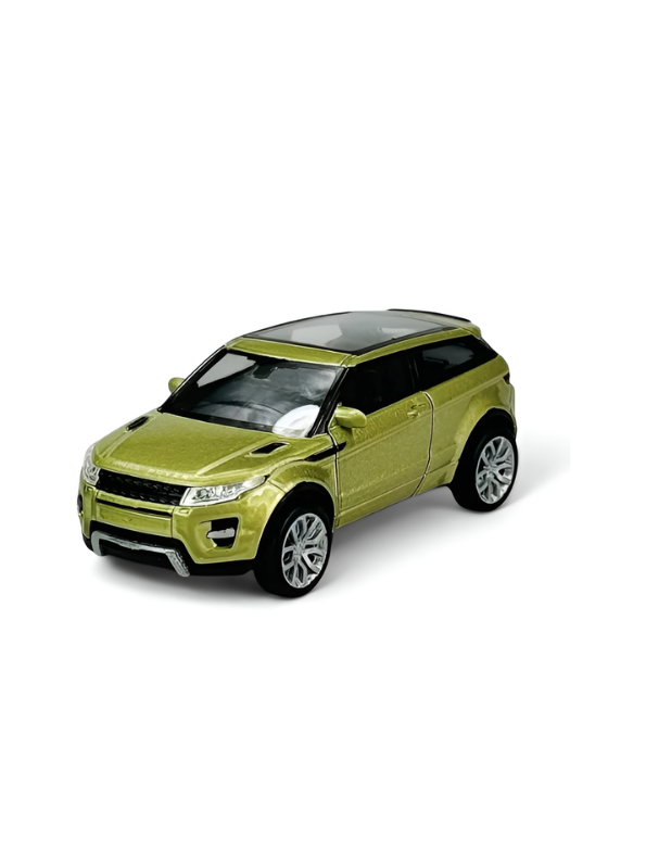 Die-Cast Model SUV Toy Cars -  1:32 Scale Set of 3 Pull-Back Vehicles with Opening Doors and Sunroof - White, Green, and Red TV1891