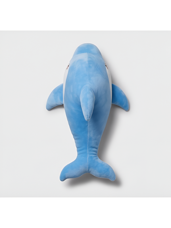 Dolphin Plush Toy - Blue 7-Inch Soft Stuffed Animal Sea Creature for Kids and Babies - Cute Nursery Decor & Gift for Girls ST16480