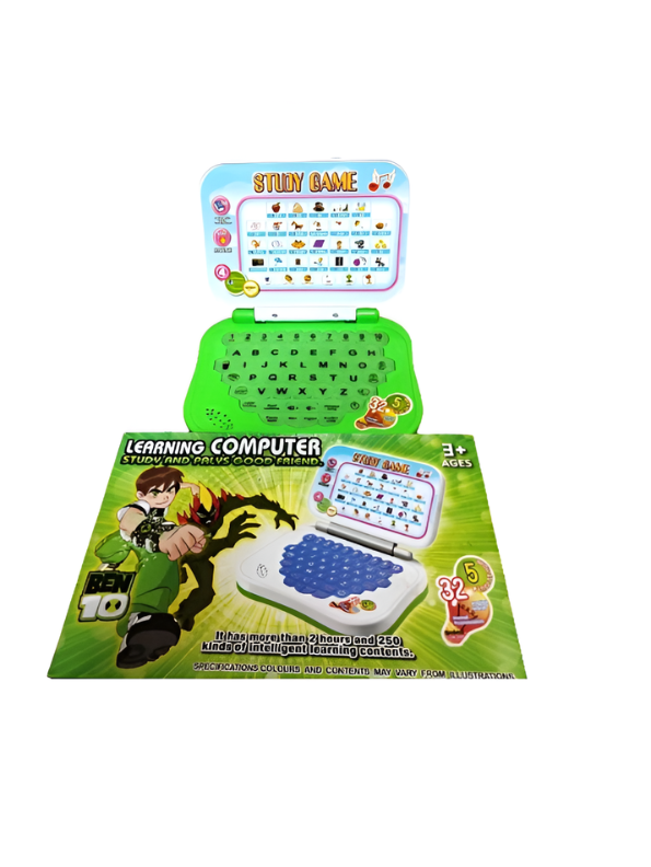 Ben 10 Kids Learning Laptop with 32 Educational Functions & 5 Modes – Interactive Toy Computer for Alphabet, Numbers & Games – Educational Gift for Boys Ages 3+ TV1857