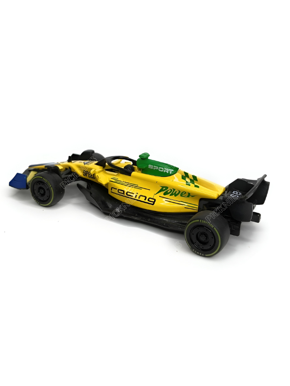 Formula 1 Racing Car Toy Scale 1:43 Detailed Grand Prix Diecast Model Yellow TV6902.