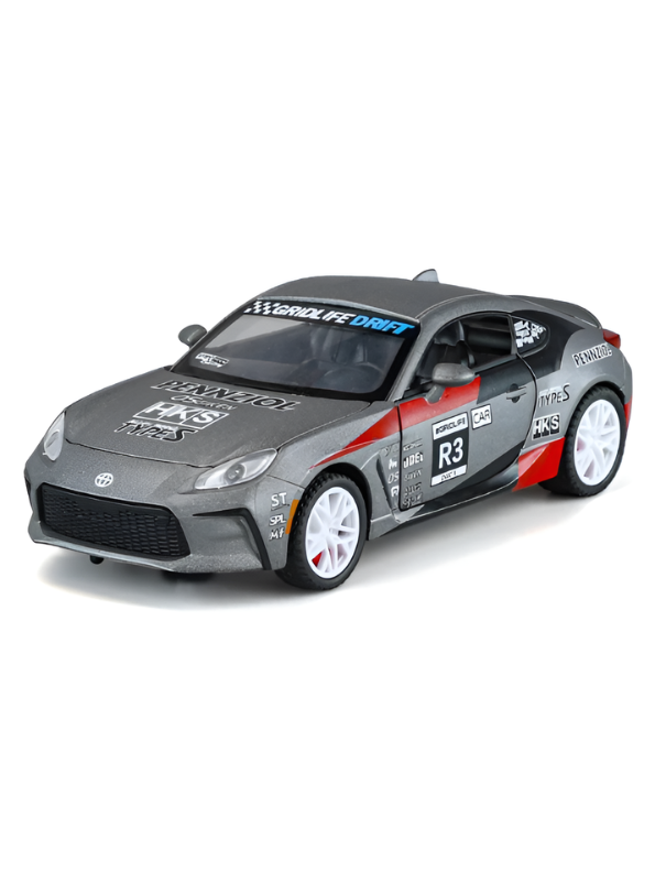 Toyota GR86 Drift Racing Alloy Model Car - 1:24 Scale Metal Diecast with Lights & Sound - Perfect Gift for Car Lovers and Collectors TV6078