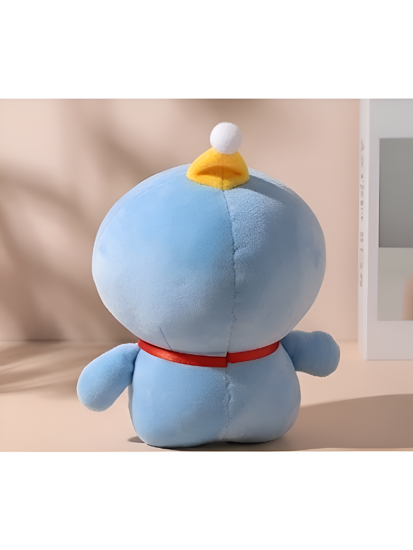 Cute Blue Doraemon Plush Toy 7-Inch Soft Anime Cartoon Stuffed Animal Doll with Party Hat | Adorable Cat Plushie Gift for Kids ST11446