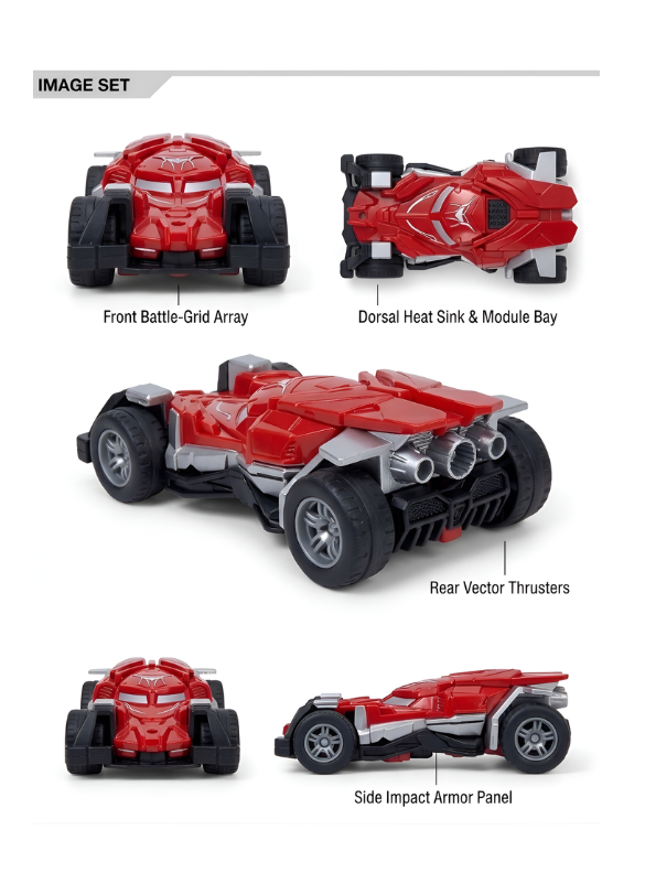 Spider-Man Alloy Model Toy Car 1:43 Scale – Modern Striker Racer with Aerodynamic Body, Battle-Grid Array, and Side Impact Armor – Red Die-Cast Superhero Vehicle for Kids 3+ TV7016