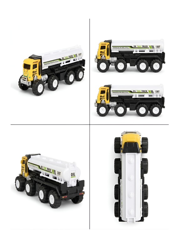 Premium City Construction Series Oil Tanker Truck – 1:12 Scale Inspired Large Toy Vehicle – Perfect Gift for Young Truck Enthusiasts TV4471