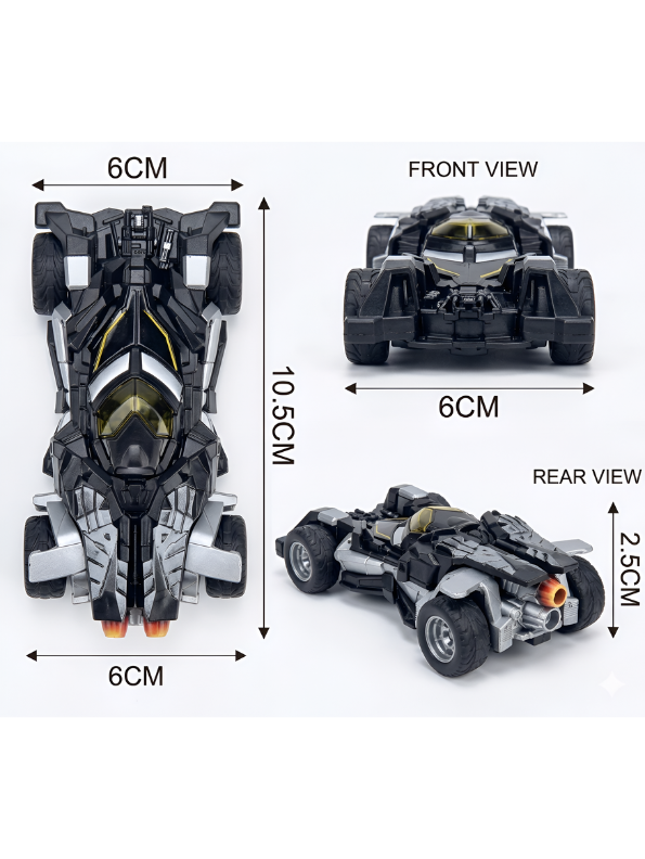 Spider-Man Toy Car, 1:43 Scale Die-Cast Alloy Metal Model, Superhero Stealth Vehicle, Collectible Gift for Boys and Kids 3+ TV7017
