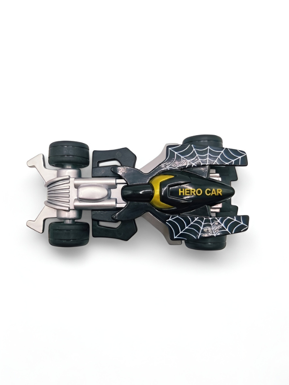 Spider-Man Die-Cast Alloy Toy Car – 1:43 Scale Marvel Superhero Racing Vehicle – Black & Silver Spider-Web Design Collectible Hero Car for Kids Ages 3+ TV7017