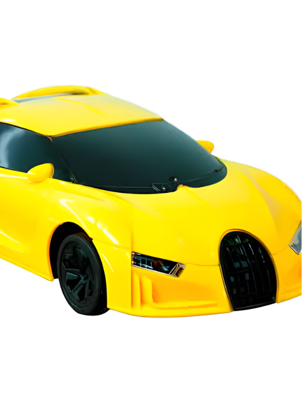 Remote Control Car for Boys and Girls 1:24 Scale- Yellow RC Toy Car Sports Racing Model with 27MHz Remote Controller, Battery Powered High-Speed Vehicle Toy Gift for Kids Aged 3+ LMI7657