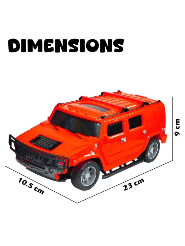 Orange RC Off-Road SUV Toy with Remote Control Steering Wheel, 1:16 Scale Electric Monster Truck for Kids, Durable All-Terrain Radio Controlled Vehicle Gift for Boys & Girls TV6851