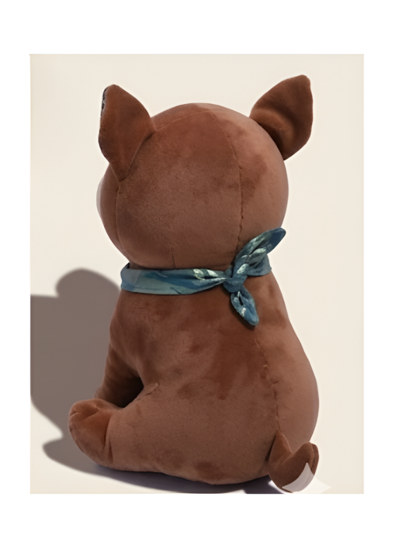 Adorable Brown Bulldog Soft Plushie – 8 Inch Stuffed Puppy Dog Toy with Decorative Neck Bandana, Cute Room Decor and Gift ST16395