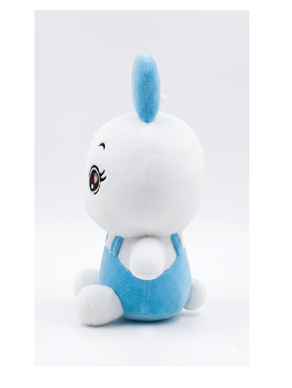 Bunny Plush Toy for Toddlers – Adorable 7" Premium Soft Stuffed Animal Rabbit in Blue Outfits Perfect Gift for Toddlers and Kids ST16518