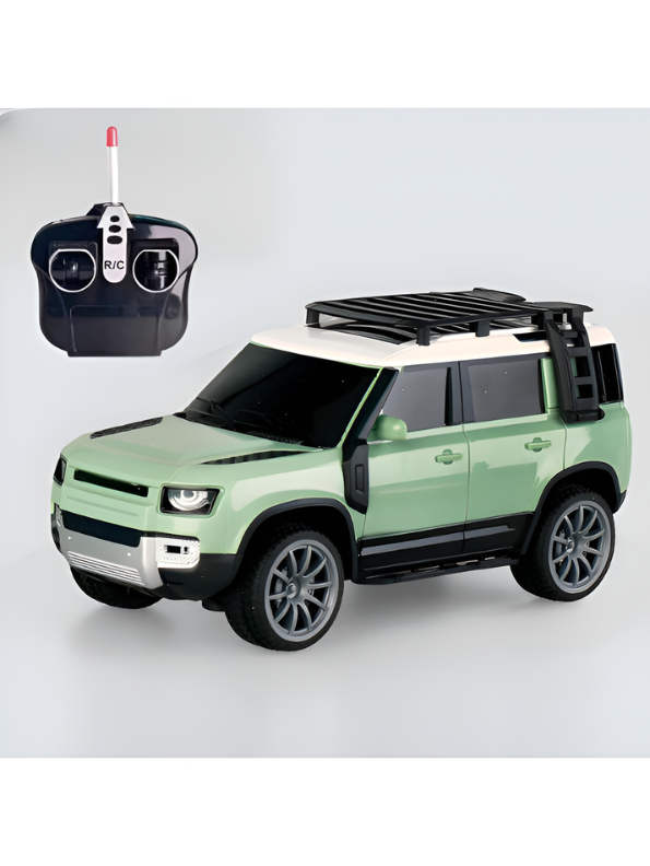Remote Control Off-Road SUV Toy Car – 1:16 Scale Rechargeable RC Defender Model for Kids, Mint Green TV1973