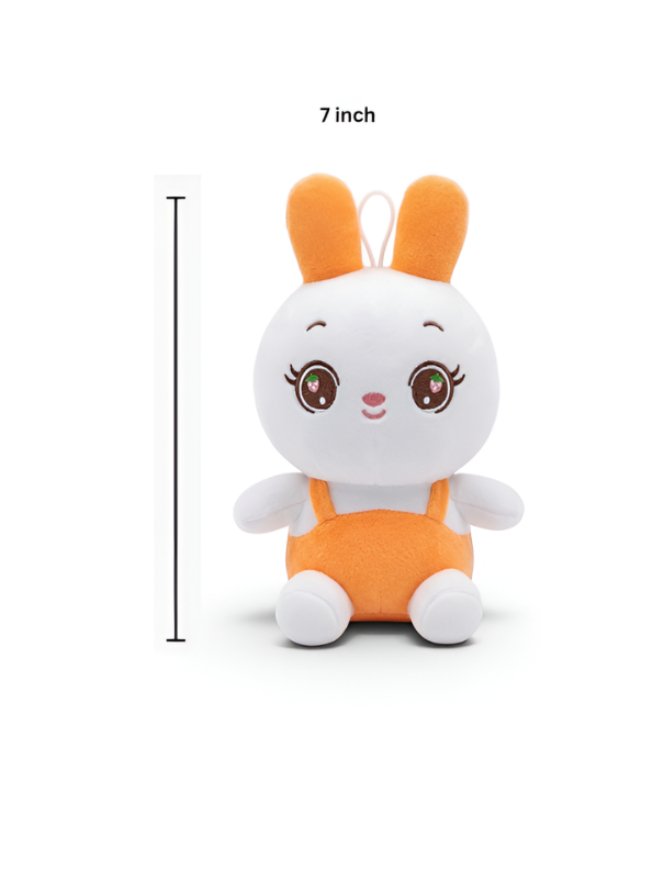 Bunny Plush Toy for Toddlers – Adorable 7" Premium Soft Stuffed Animal Rabbit in Orange Outfits Perfect Gift for Toddlers and Kids ST16518