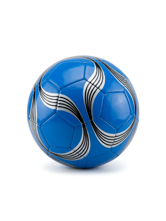 Blue & Silver Professional Soccer Ball  Size 5 Athletic Training Football High-Visibility Sport Design for Youth & Team Practice TV1184