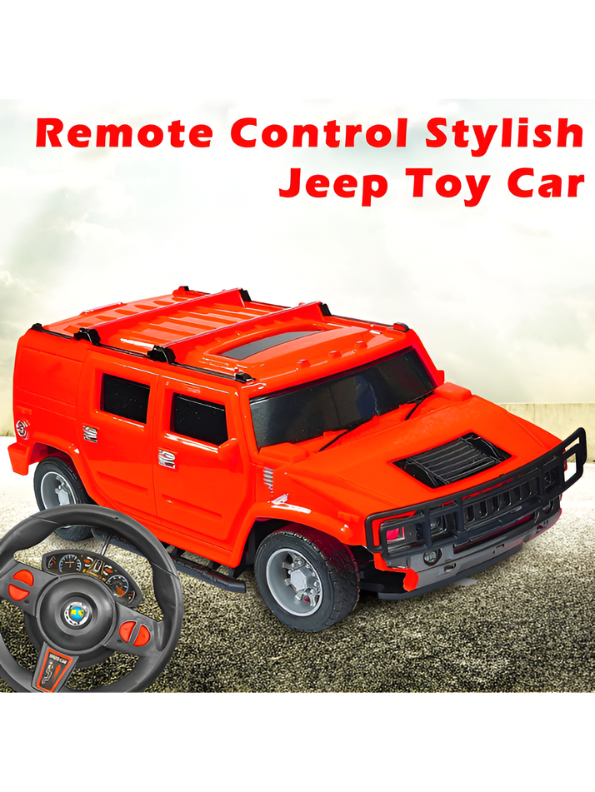 Orange RC Off-Road SUV Toy with Remote Control Steering Wheel, 1:16 Scale Electric Monster Truck for Kids, Durable All-Terrain Radio Controlled Vehicle Gift for Boys & Girls TV6851