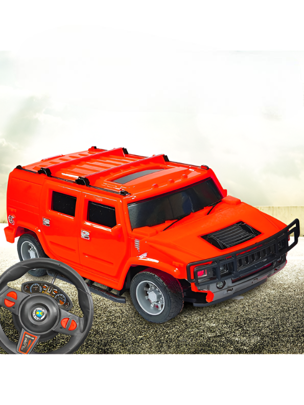 Orange RC Off-Road SUV Toy with Remote Control Steering Wheel, 1:16 Scale Electric Monster Truck for Kids, Durable All-Terrain Radio Controlled Vehicle Gift for Boys & Girls TV6851