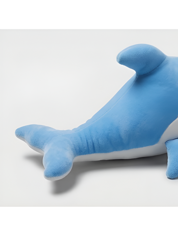 Dolphin Plush Toy - Blue 7-Inch Soft Stuffed Animal Sea Creature for Kids and Babies - Cute Nursery Decor & Gift for Girls ST16480