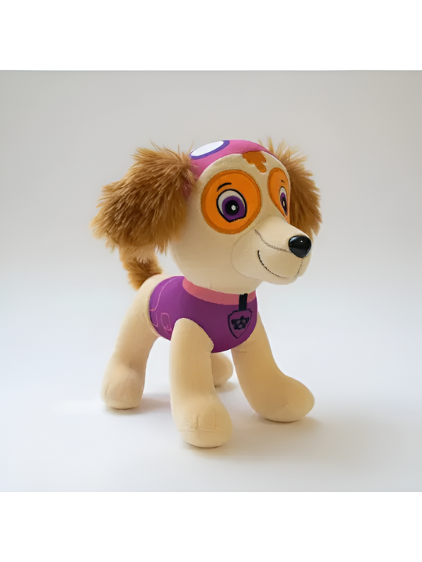 PAW Patrol Skye Plush Toy – 8-Inch Premium Soft Stuffed Animal Puppy – Pink & Purple Flight Suit Edition – Collectible Gift for Kids and Toddlers ST16651