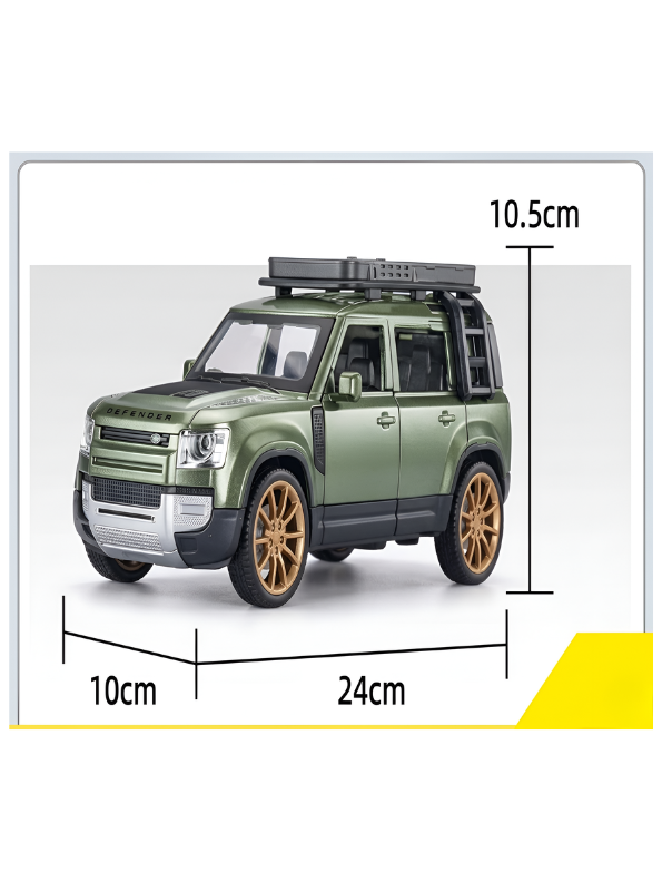 Friction Powered Off-Road Toy Vehicle with Sound, Music, and Lights - 1:16 Scale Green SUV with Openable Doors - Educational Toy TV5292
