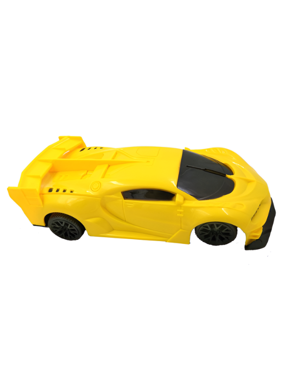 Remote Control Car for Boys and Girls 1:24 Scale- Yellow RC Toy Car Sports Racing Model with 27MHz Remote Controller, Battery Powered High-Speed Vehicle Toy Gift for Kids Aged 3+ LMI7657