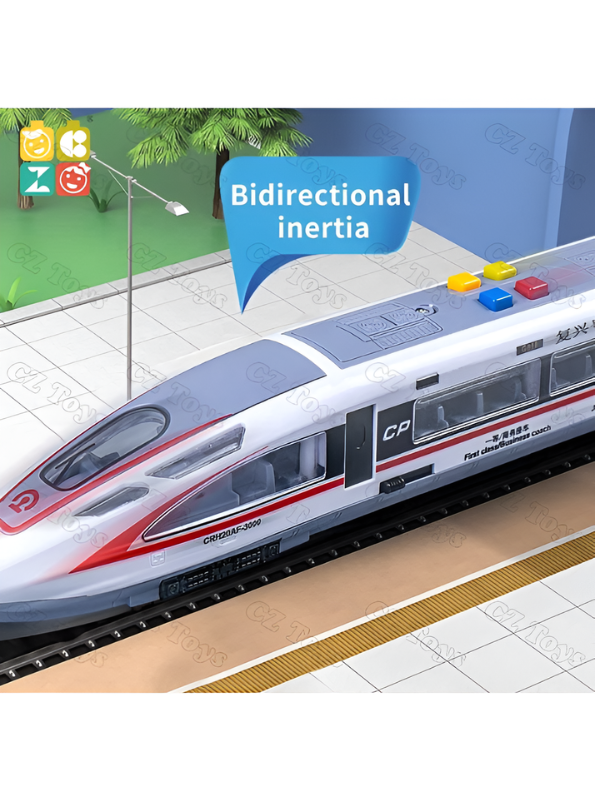 High-Speed Bullet Train Toy for Kids (RED) Electric Remote Control Toy Train with Lights and Sound, Battery-Operated Model Train Vehicle, Gift for Boys and Girls Age-5 NX16741