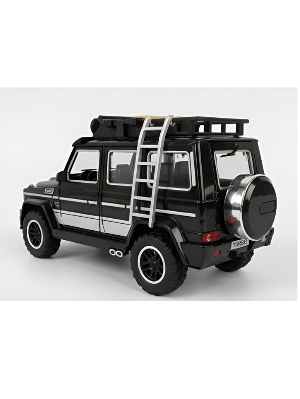 Premium Metallic Black G-Class SUV Diecast Model Car | Luxury Off-Road Toy Truck with Pull-Back Action, Interactive Lights & Sounds – Perfect Gift for Collectors NX15364