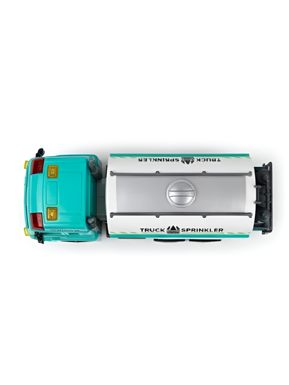 Friction Powered Water Sprinkler Tanker Truck Toy with Openable Water Inlet & Rear Spray Pump Mechanisms – ( Blue) Educational Construction Vehicle Toy for Kids NX16802