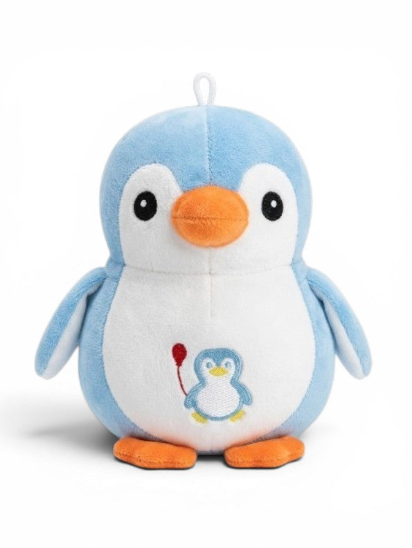 Adorable 7 Inch Blue Penguin Plush Stuffed Animal - Soft Huggable Toy with Mini Penguin Embroidery - Toddler Comfort Toy & Gift for Kids - Blue/White ST16522