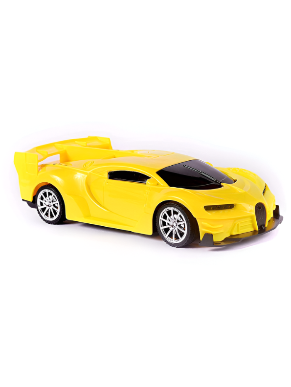 Remote Control Car for Boys and Girls 1:24 Scale- Yellow RC Toy Car Sports Racing Model with 27MHz Remote Controller, Battery Powered High-Speed Vehicle Toy Gift for Kids Aged 3+ LMI7657