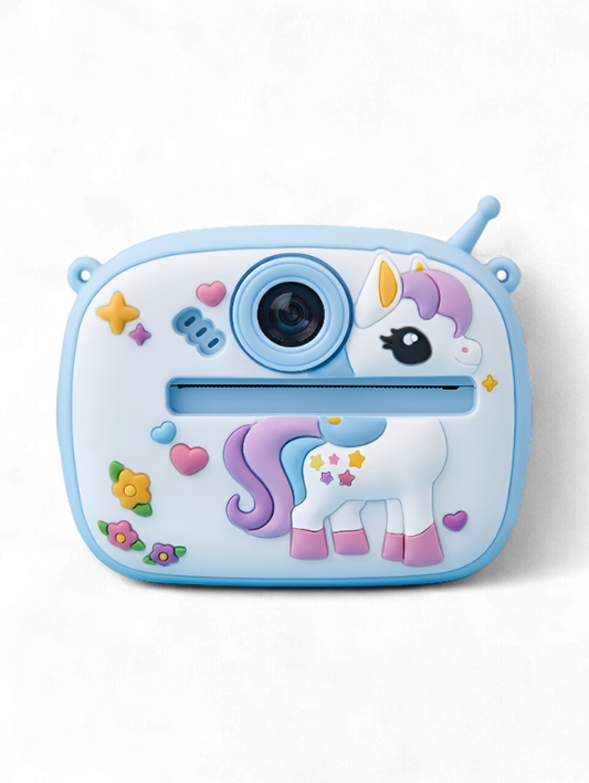 Instant Print Camera for Kids - Creative Unicorn Toy Camera for Toddlers, 1080P HD Digital Video Recorder for Girls and Boys TV5413