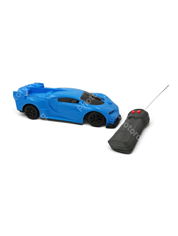 Remote Control Car for Boys and Girls 1:24 Scale- Blue RC Toy Car Sports Racing Model with 27MHz Remote Controller, Battery Powered High-Speed Vehicle Toy Gift for Kids Aged 3+ LMI7657