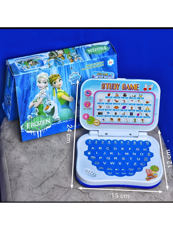 6-in-1 Kids Educational Tablet Laptop - Frozen Edition - Includes Letter, Word, Spell, Asking, & Music Modes - Portable Learning Toy for Kids TV1857