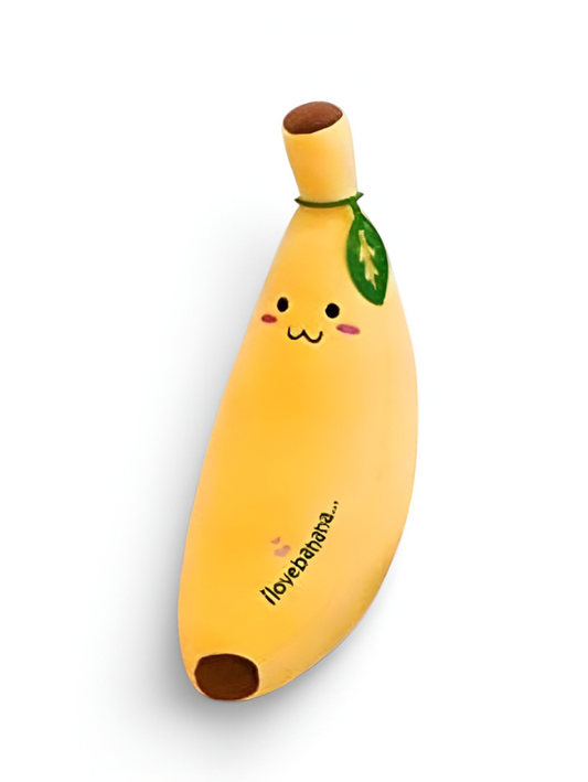 Banana Plush  Mini Cute Fruit Stuffed Toy with "I Love Banana" Embroidery  7 Inch Small Soft Decorative Pillow & Stress Relief Squeeze Toy  Yellow ST16683