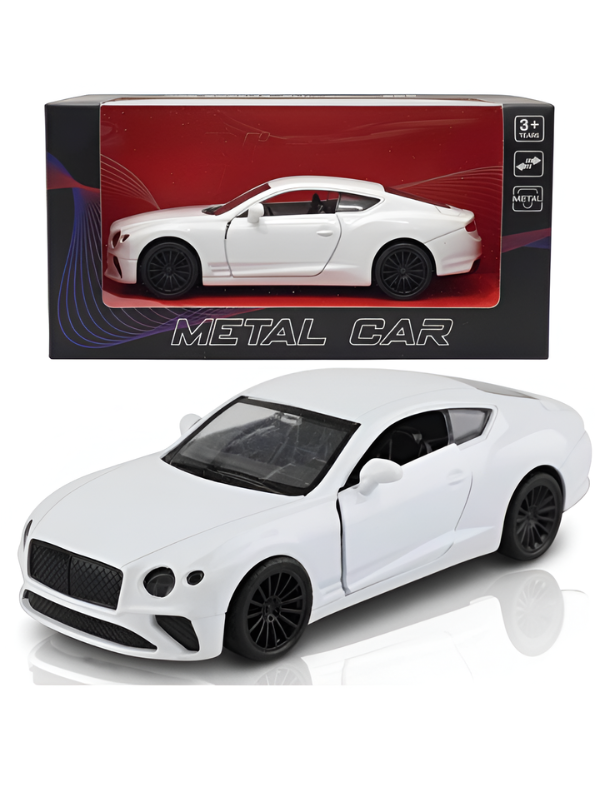 Bentley Continental GT 1:32 Scale Die-Cast Luxury Replica - High-Fidelity Sound & LED Headlights - Pull-Back Action Collectible Toy Car LMI15654