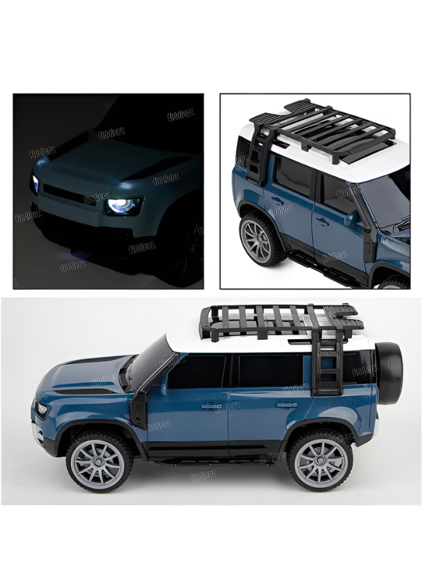 1:16 Scale Remote Control SUV Off-Road Toy Car – Blue RC 4x4 Sport Utility Vehicle with Remote, Roof Rack & All-Terrain Wheels – Electric RC Car for Kids Ages 3+ TV1973