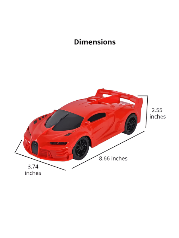 Remote Control Car for Boys and Girls 1:24 Scale- Red RC Toy Car Sports Racing Model with 27MHz Remote Controller, Battery Powered High-Speed Vehicle Toy Gift for Kids Aged 3+ LMI7657