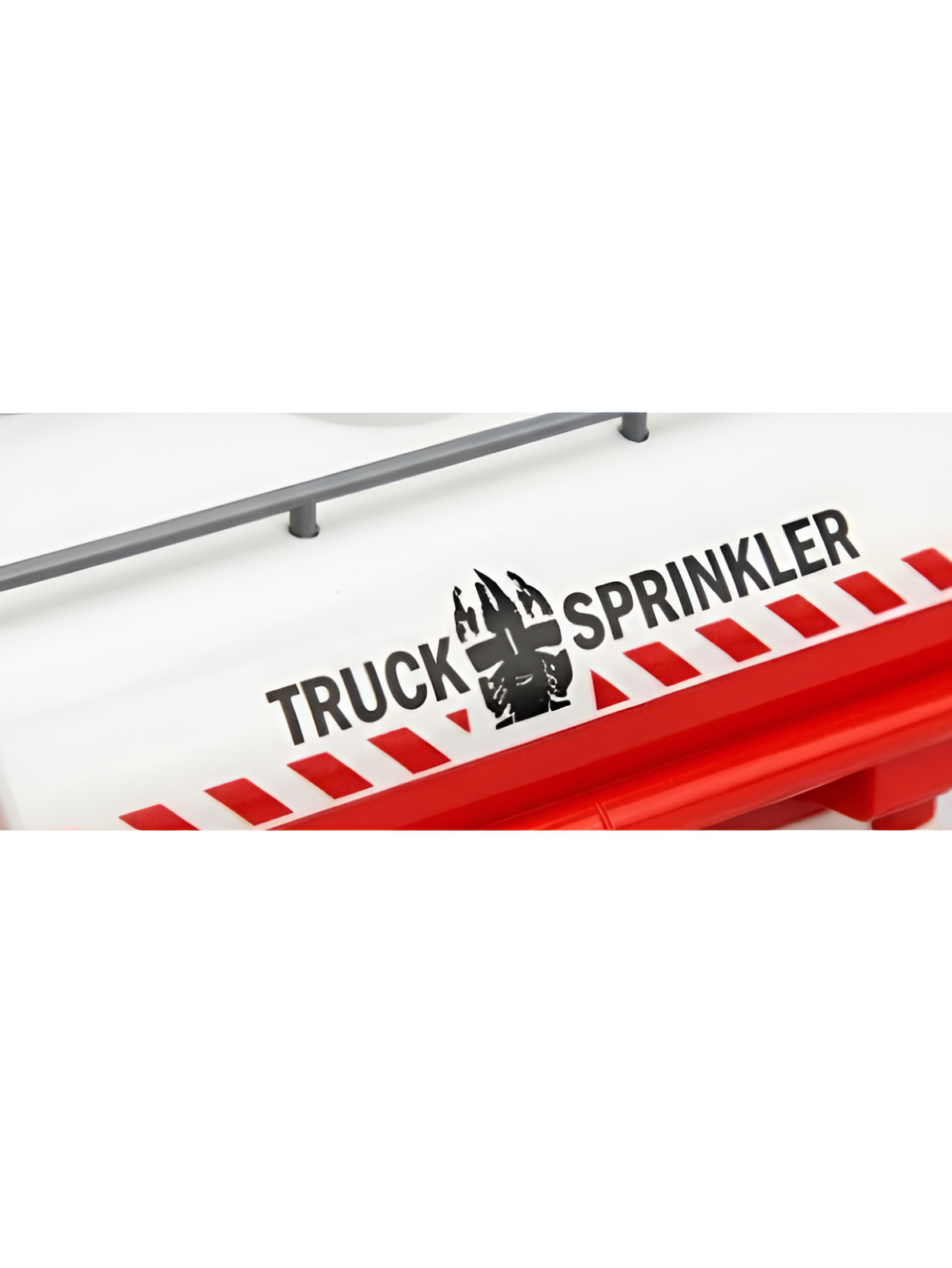 Friction Powered Water Sprinkler Tanker Truck Toy with Openable Water Inlet & Rear Spray Pump Mechanisms – (Red) Educational Construction Vehicle Toy for Kids NX16802