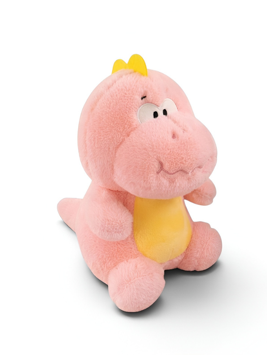 Pink Dinosaur Stuffed Animal 8 Inch - Ultra-Soft Chubby Dino Plush Toy, Cute Kawaii Monster Plushie, Perfect Gift for Girls, Boys ST14564