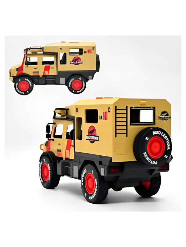 Jurassic Park Adventure Expedition Truck Toy, No. 18 Research Vehicle with All-Terrain Tires, Realistic Safari Decals & Off-Road Styling Perfect Gift for Car Collectors TV5288