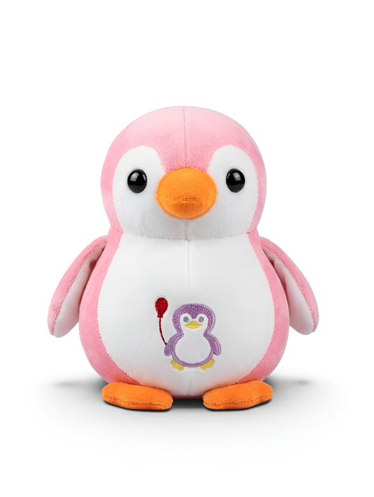 Adorable 7 Inch PINK Penguin Plush Stuffed Animal - Soft Huggable Toy with Mini Penguin Embroidery - Toddler Comfort Toy & Gift for Kids -Pink /White ST16522