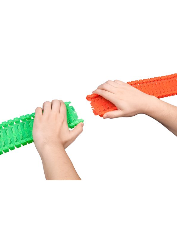 Magic Tracks 264-Piece Speedway Glow in the Dark Race Track Set – Flexible Bendable Track with 2 Mega Loops and LED Toy Car – STEM Building Toy for Kids Ages 3+ TV2270