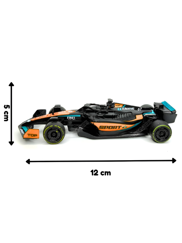 Formula 1 Racing Car Toy Scale 1:43 Detailed Grand Prix Diecast Model Orange TV6902.