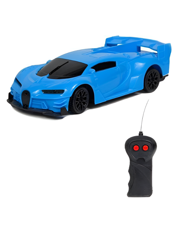 Remote Control Car for Boys and Girls 1:24 Scale- Blue RC Toy Car Sports Racing Model with 27MHz Remote Controller, Battery Powered High-Speed Vehicle Toy Gift for Kids Aged 3+ LMI7657