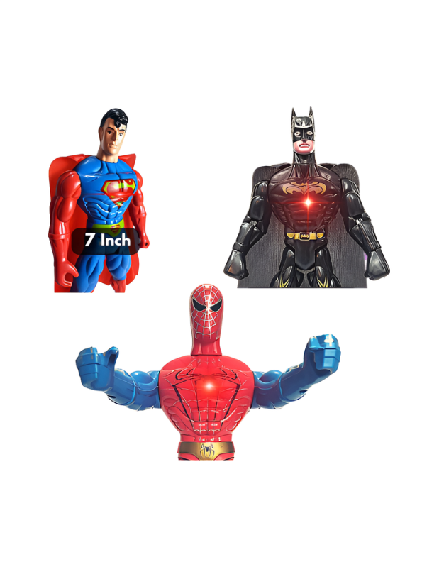 5-Piece Superhero Action Figure Set for Boys and Girls – Movable Joint Hero Toys with Accessories – 3+ Ages Kids Imaginative Play Set – Earth Protector Team Figures TV799