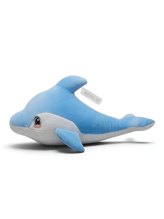 Dolphin Plush Toy - Blue 7-Inch Soft Stuffed Animal Sea Creature for Kids and Babies - Cute Nursery Decor & Gift for Girls ST16480