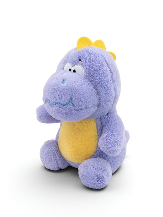 Purple Dinosaur Stuffed Animal 8 Inch - Ultra-Soft Chubby Dino Plush Toy, Cute Kawaii Monster Plushie, Perfect Gift for Girls, Boys ST14564